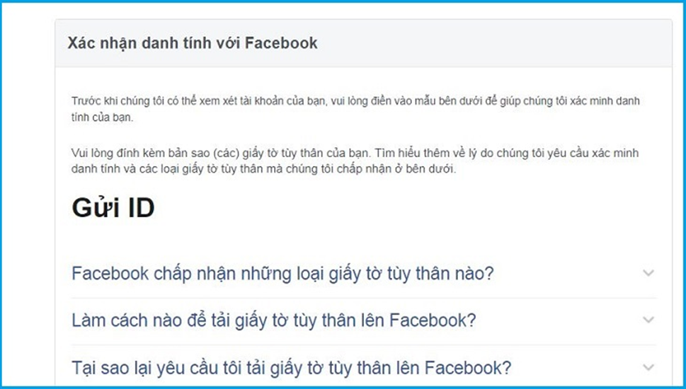 Lấy lại tài khoản Facebook