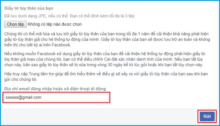 Khôi phục tài khoản Facebook bằng CCCD