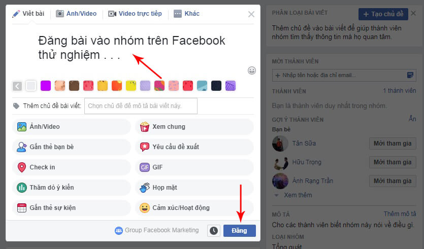 cách đăng bài vào nhiều nhóm trên fb bằng điện thoại