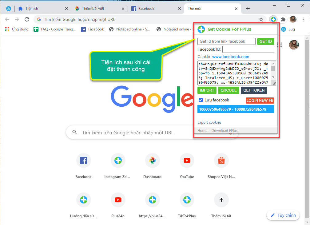 cách lấy cookie fb nhanh